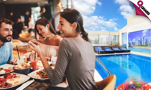 Lunch OR Dinner Set Menu + Pool & Jacuzzi Access!